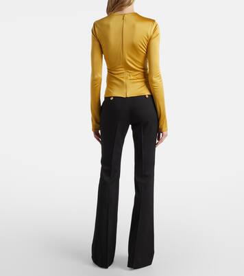 Top Safety Pin aus Jersey | Versace