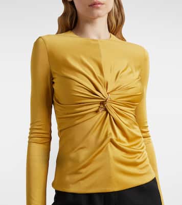 Top Safety Pin aus Jersey | Versace