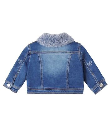 Baby embroidered denim jacket | Monnalisa