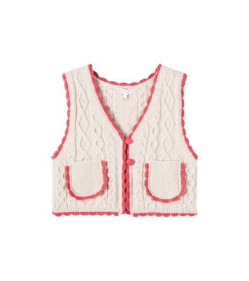 Sienna cable-knit wool-blend vest | Bebe Organic