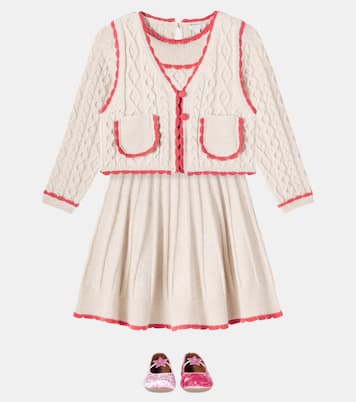 Sienna cable-knit wool-blend vest | Bebe Organic