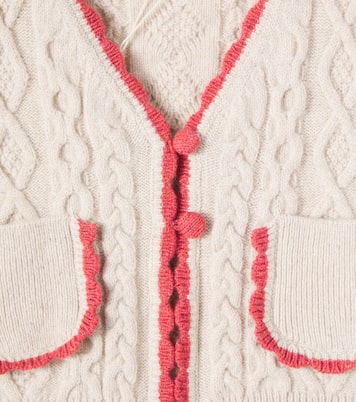 Sienna cable-knit wool-blend vest | Bebe Organic