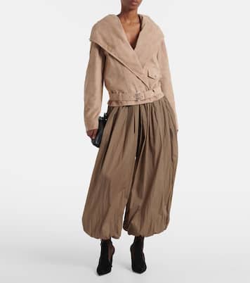 Dawn 85 suede and mesh ankle boots | Aquazzura