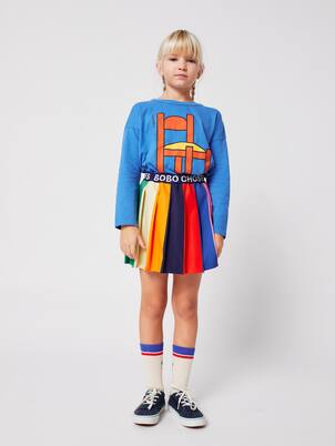 Logo pleated skirt | Bobo Choses