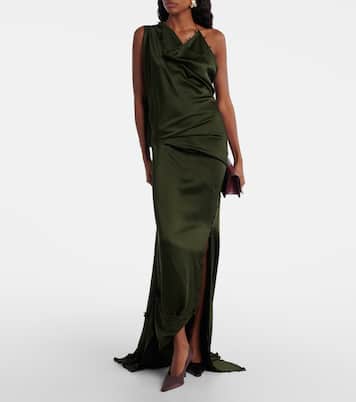 Robe aus Satin | Victoria Beckham
