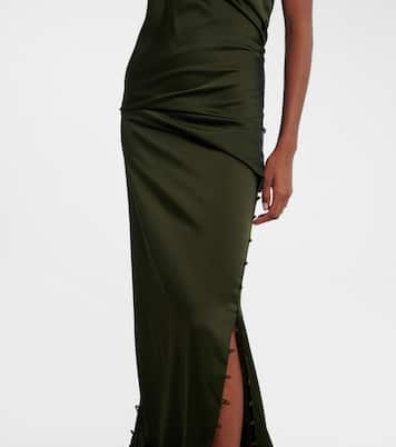 Robe aus Satin | Victoria Beckham