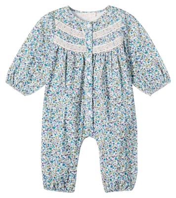 Baby Floral cotton corduroy onesie | Louise Misha