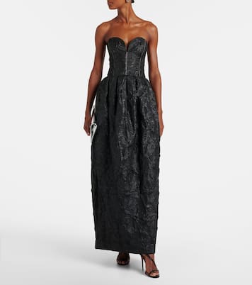 Robe longue Adeena en jacquard à fleurs | Simkhai