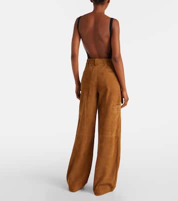 Suede wide-leg pants | Tory Burch