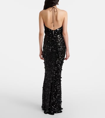 亮片挂脖长礼服 | Dolce&Gabbana