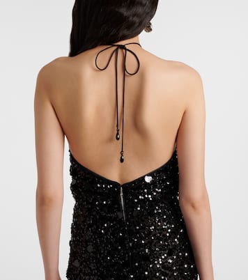 亮片挂脖长礼服 | Dolce&Gabbana