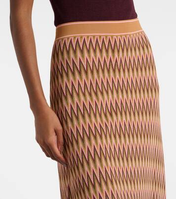 Brandy jacquard midi skirt | Rixo