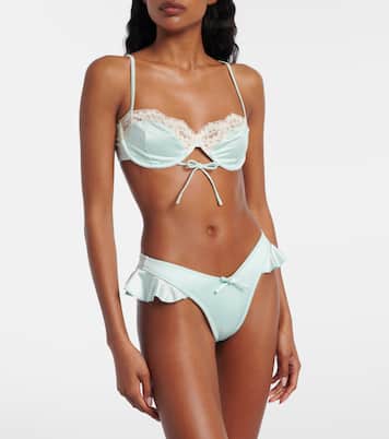 Lena 레이스 트리밍 비키니 탑 | Montce