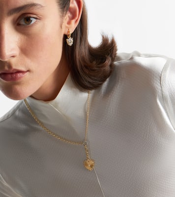 Halskette Radiating Heart aus 18kt Gelbgold mit Diamanten | FoundRae