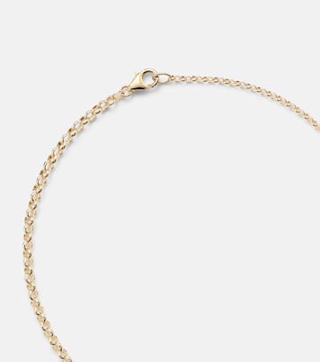 Halskette Radiating Heart aus 18kt Gelbgold mit Diamanten | FoundRae