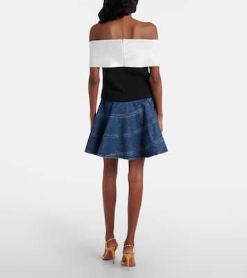 Off-Shoulder-Top aus Crêpe | Self-Portrait