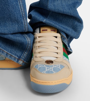 Screener faux pearl-embellished mules | Gucci