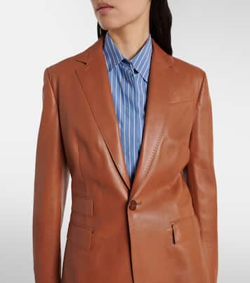 Parker leather blazer | Ralph Lauren Collection