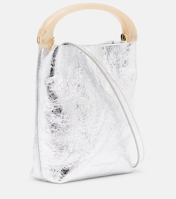 Henkeltasche Crisp Mini aus Metallic-Leder | Dries Van Noten