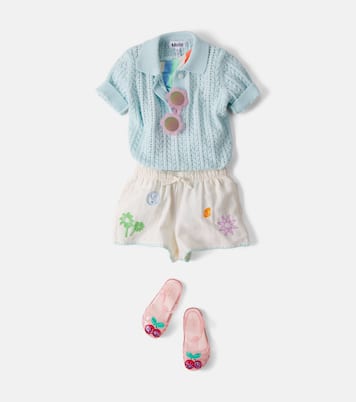 Annabella embroidered cotton shorts | Molo