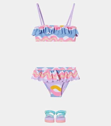 Wiggle printed bikini | Stella McCartney Kids