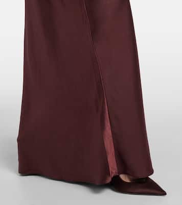 Verzierte Robe aus Satin | Self-Portrait