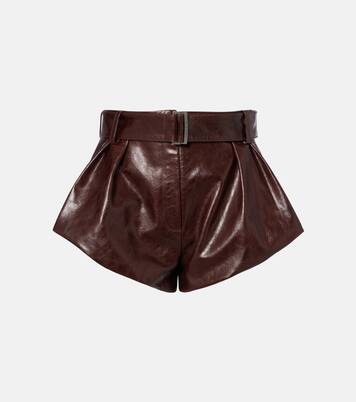 Belted leather shorts | Magda Butrym