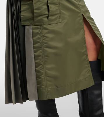 Pleated midi skirt | Sacai