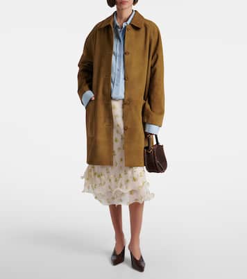 Mantel Soft Touch aus Veloursleder | Dorothee Schumacher