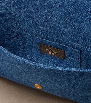 Devain Small denim shoulder bag | Valentino Garavani