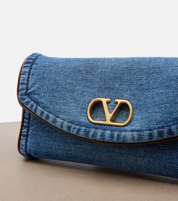 Devain Small denim shoulder bag | Valentino Garavani