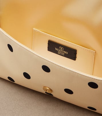 DeVain Small polka-dot satin shoulder bag | Valentino Garavani