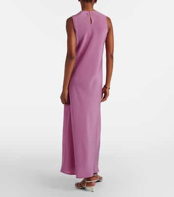 Valencia silk crêpe maxi dress | Asceno
