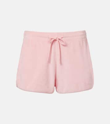 Shorts in spugna di cotone con logo | Hunza G