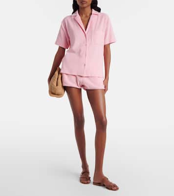 Shorts in spugna di cotone con logo | Hunza G