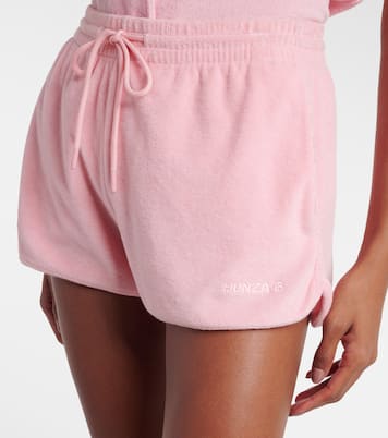 Shorts in spugna di cotone con logo | Hunza G