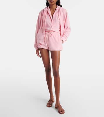 Shorts in spugna di cotone con logo | Hunza G