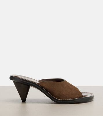 Mules in suede | Phoebe Philo