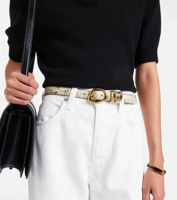Tugela snake-effect leather belt | Amanu