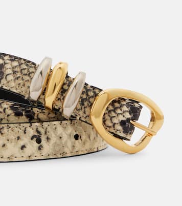 Tugela snake-effect leather belt | Amanu