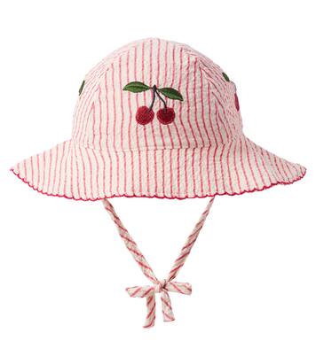 Baby Ellie striped cotton seersucker sun hat | Konges Sløjd