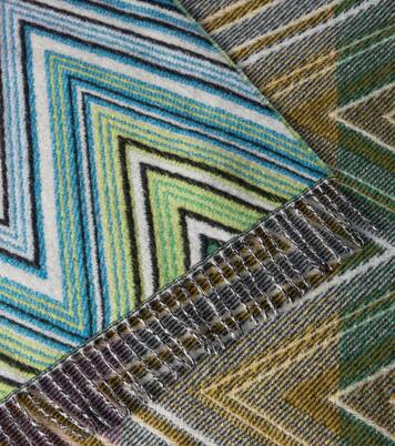 Plume Zig Zag wool-blend throw | Missoni