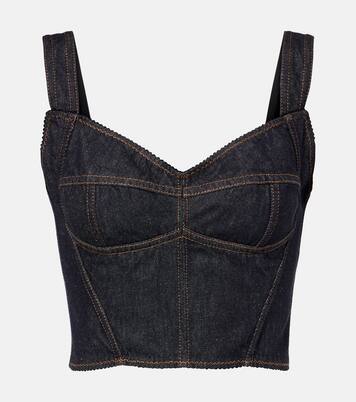 Denim bustier | Dolce&Gabbana