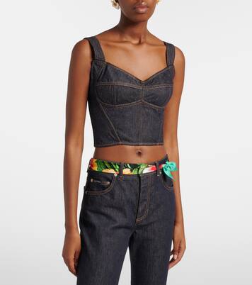 Denim bustier | Dolce&Gabbana
