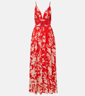 Havana crochet-trimmed floral maxi dress | Poupette St Barth