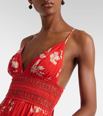 Havana crochet-trimmed floral maxi dress | Poupette St Barth