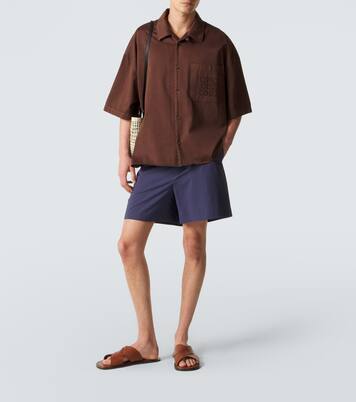Shorts Paula's Ibiza de popelín de algodón | Loewe