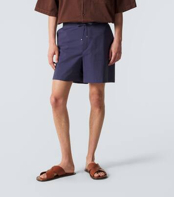 Shorts Paula's Ibiza de popelín de algodón | Loewe