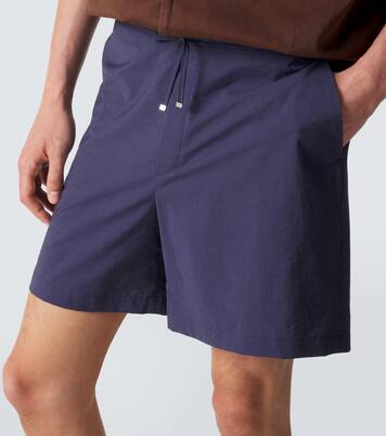 Shorts Paula's Ibiza de popelín de algodón | Loewe