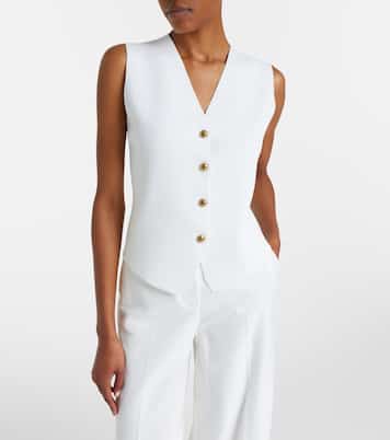 Knitted crêpe vest | Max Mara